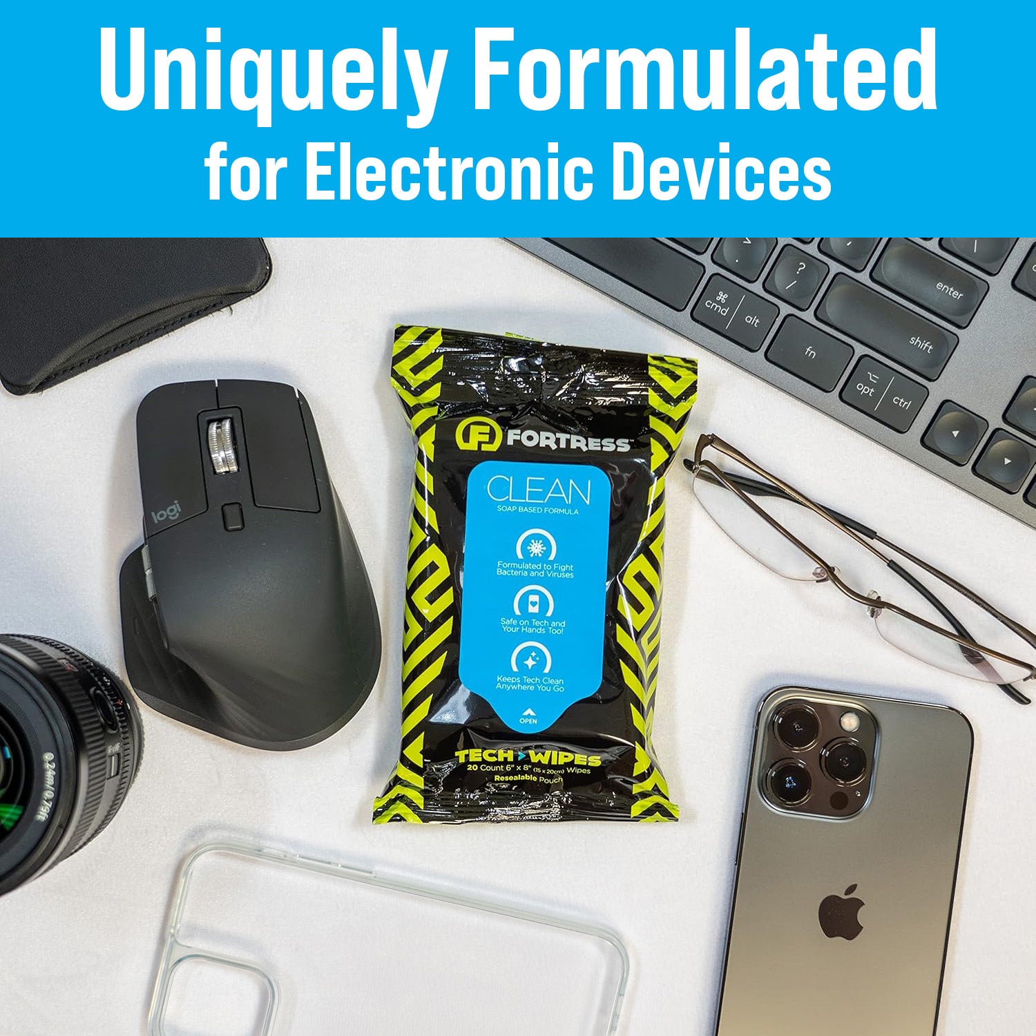 Tech Wipes (25 ct.) To-Go Wipes for Tech